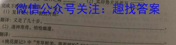 安徽省2022-2023学年度七年级下期末监测（6月）语文