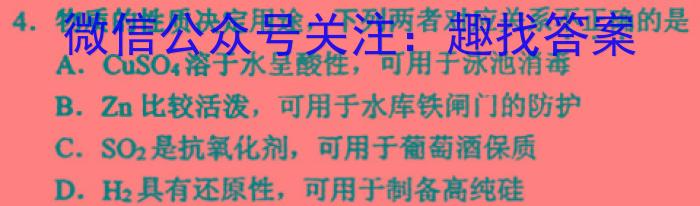 安徽省淮南市2024-2023学年度第二学期八年级期末质量检测化学