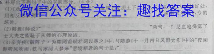 2022-2023学年江西省高一试卷5月联考(23-466A)语文