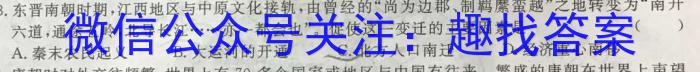 学林教育 2023年陕西省初中学业水平考试·临考冲刺卷(E)历史