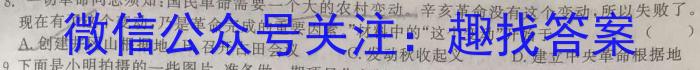 2022-2023学年安徽省八年级教学质量检测（八）历史