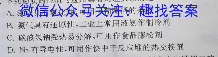 安徽第一卷·2022-2023学年安徽省八年级下学期阶段性质量监测(七)化学