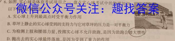 陕西省2023届中考考前抢分卷CCZX A SXl物理