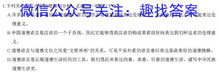 安徽省2023年中考导航总复习三轮模拟（一）语文