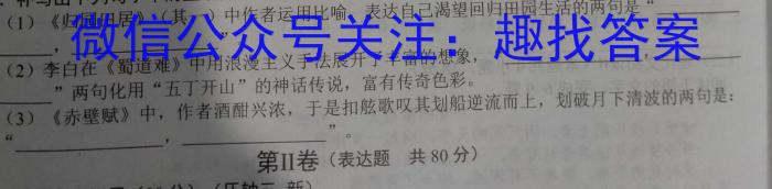 2023年河南省初中学业水平考试全真模拟(六)6语文