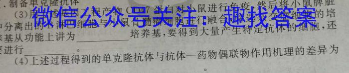 2023-2024衡水金卷先享题高三一轮周测卷新教材英语必修一Unit3周测(3)数学