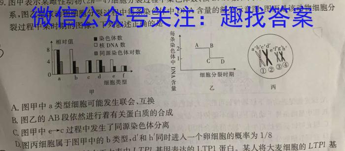 南阳市第一中学2024-2023学年高一(下)期末考试(6月)生物