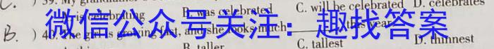 陕西省2023年初中毕业学业模拟考试(一)英语