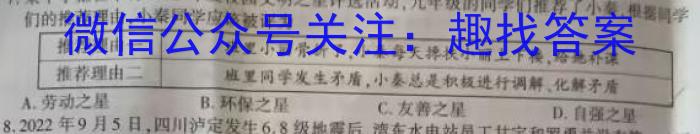 2023年陕西省初中学业水平考试冲刺卷（F）地理.