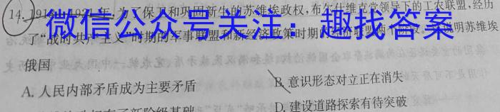 金科大联考2024~2023学年高三5月质量检测(新教材)历史