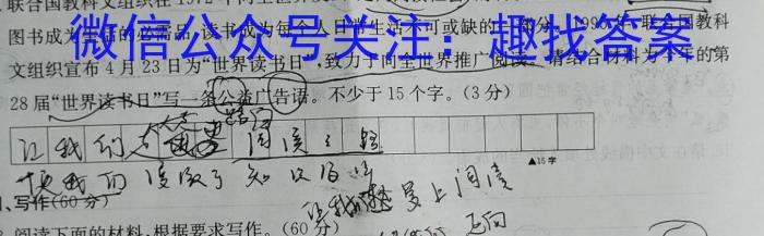 邕衡金卷2023届高考第三次适应性考试语文