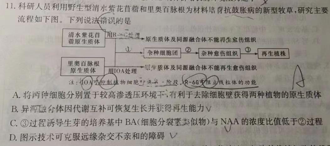 广西省2023春季学期八年级期末综合检测题生物