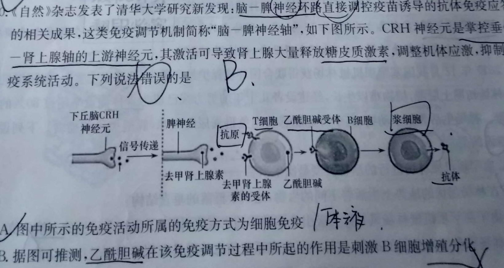 山东省2022-2023学年度高一下学期期末考试(2023.07)生物