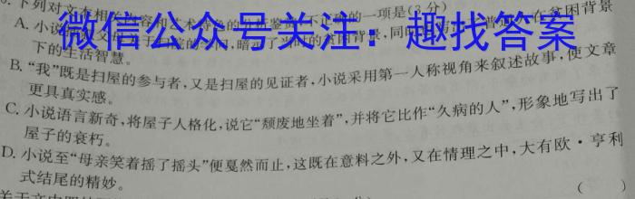 安徽第一卷·2023年中考安徽名校大联考试卷（四）语文