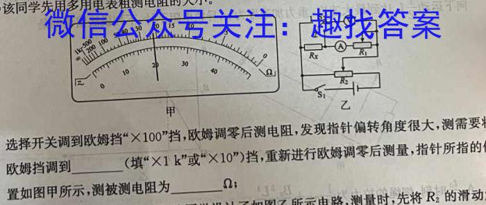 1号卷·2023年A10联盟高二年级(2021级)下学期6月学情调研考试.物理