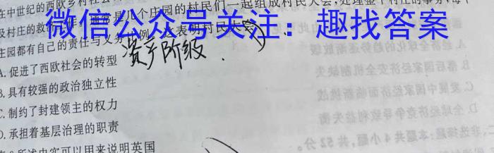 2023年普通高等学校招生全国统一考试·专家猜题卷(五)历史