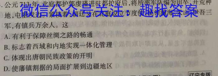 镇安县2023年初中学业水平模拟考试(二)历史