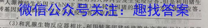 2024年安徽省初中学业水平考试名校联考（一）数学