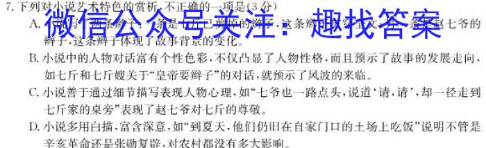 江西省2023年初中学业水平考试冲刺练习（一）语文