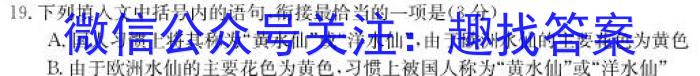 安徽省2023年春学期八年级期末抽测试卷语文