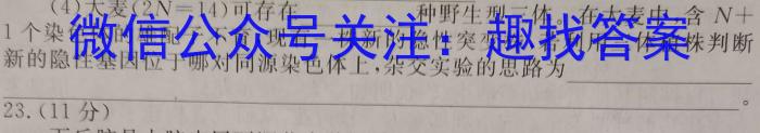 天一大联考皖豫名校联盟2022-2023学年(下)高二年级阶段性测试(四)文理 数学