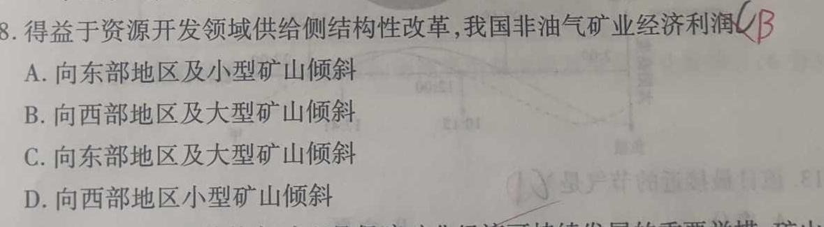 炎德英才大联考 长沙市一中2023届模拟试卷(二).地理