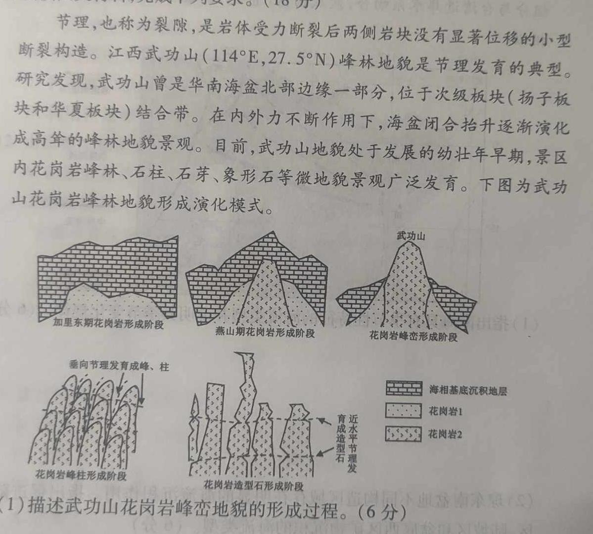 2023届陕西省第十次模拟考试.地理