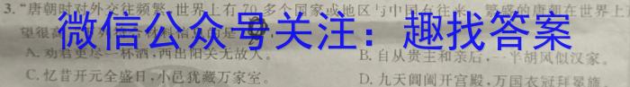 2023年河北省初中毕业升学仿真模拟考试(二)(23-CZ180c)历史