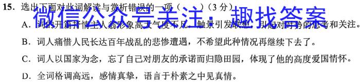 2023年河北省初中毕业生升学文化课考试 中考母题密卷(一)语文