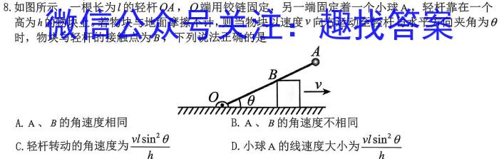 新疆省兵团地州学校2022~2023学年高一第二学期期末联考(23-518A).物理