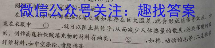 江西省2024-2023学年度八年级期末练习（八）语文