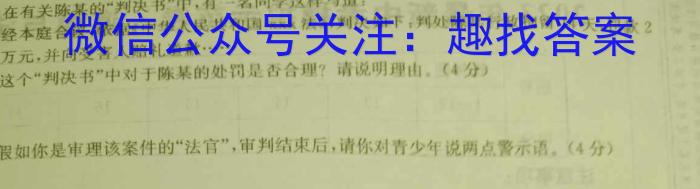 山西省2023届九年级考前适应性评估（三）（8LR）q地理