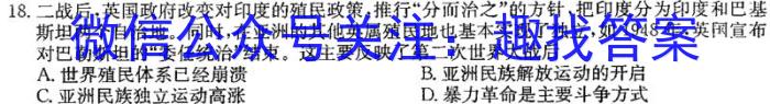 一步之遥 2023年河北省初中毕业生升学文化课考试模拟考试(十一)历史