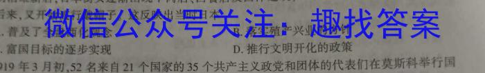 2023年云南省初中学业水平考试(四)4历史试卷