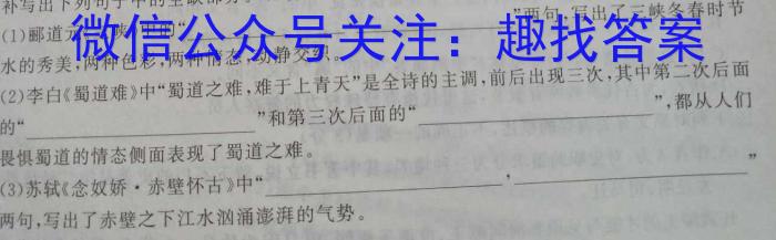 甘肃省临夏州2023年高一春季学期期末质量监测试卷语文