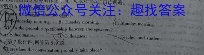 尚文原创 2023届云南名校高考适应性月考试卷(八)英语