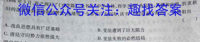 安徽省安庆市2023届初三毕业班模拟考试（二模）【第二中学】历史