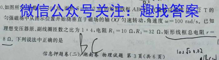 2023届安徽省中考联盟压轴卷(三个黑三角)物理`