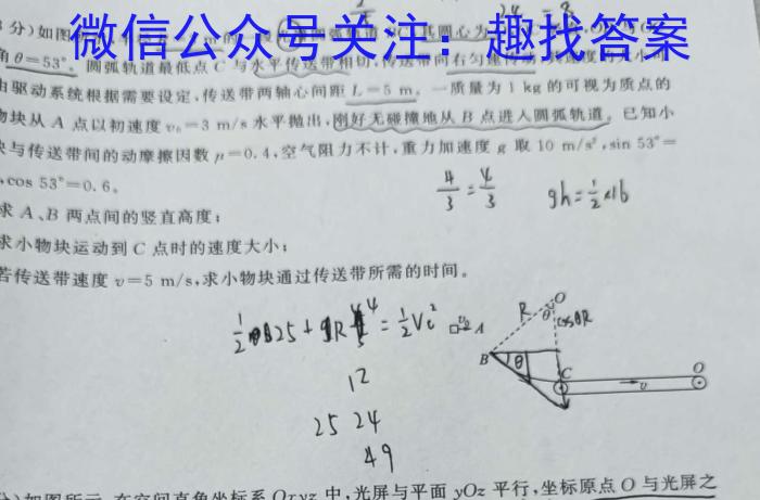 河南省洛阳创新发展联盟2024届高三阶段性检测(23-583C)物理`