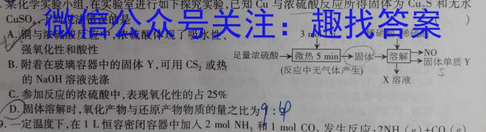 2023年安徽省初中毕业学业考试模拟仿真试卷(三)化学