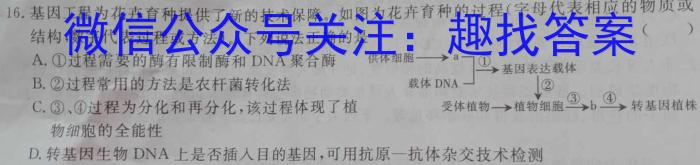 安徽省十联考 合肥一中2022-2023学年高二年级下学期期末联考生物