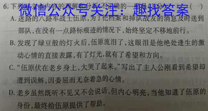 河南省名校联盟2022~2023学年高三下学期5月联考(2023.5)(3493C)语文