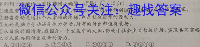 安徽省合肥市第八中学2023届高三最后一卷语文