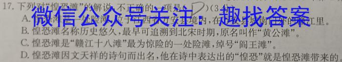 衡水金卷 2022-2023学年度下学期高二年级三调考试(新教材·月考卷)语文