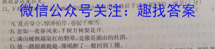 山西省忻州市2022-2023学年七年级第二学期期末教学质量监测（23-CZ261a）语文