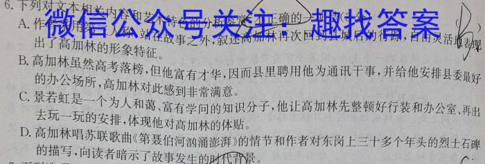 2023年陕西省初中学业水平考试·信息卷B语文