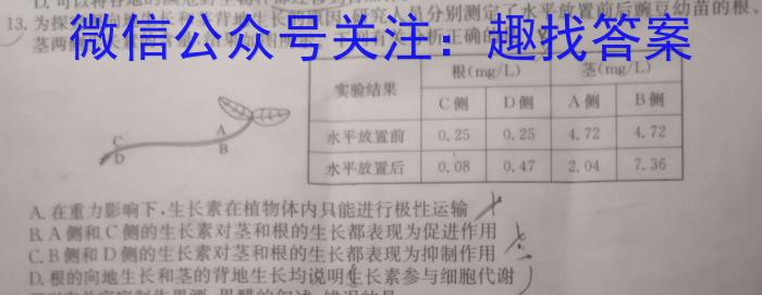 2023年安徽省名校之约第三次联考试卷生物