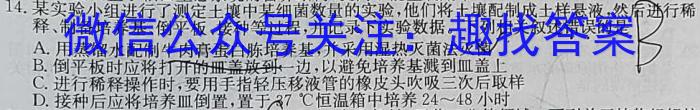 辽宁省2023-2024学年度高一年级上学期12月月考数学