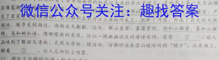 2023年湖北省新高考协作体高一5月联考语文
