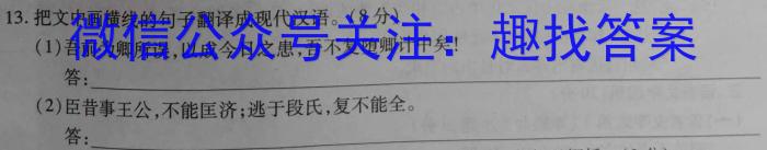 江西省重点中学九江六校2022-2023学年高一下学期期末联考语文